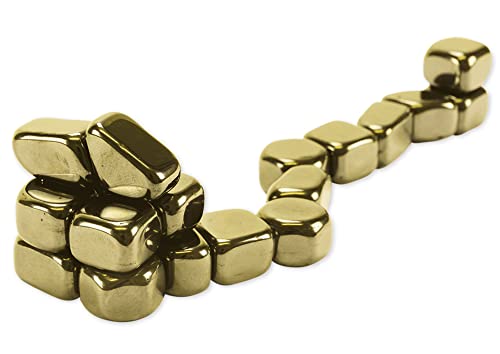 TimeTEX Magnetische Gold-Nuggets - ca. 20 Stück - Magnetsteine mit goldfarbener Oberfläche - 93167 von TimeTEX