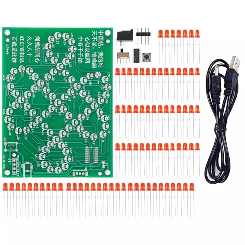LED Chinesischer Knoten Bastelset Projekt Praxis Komponente Schweißen für Schule Schüler Pädagogische Elektronik Montage Anpassbares LED-Beleuchtungsprojekt-Kit von TingHaoO
