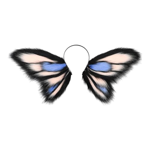 Schmetterling Stirnbänder Cosplay Teufelsflügel Haarbänder Dunkle Kopfbedeckung Make-up Waschen Gesicht Haarbänder Geburtstag Party Katzen Ohr Stirnband von TingHaoO