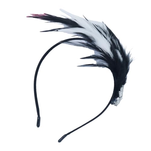 TingHaoO 1920er Jahre Gefiedertes Stirnband Festival Feier Haarband Maskeraden Party Flapper Kopfbedeckung Karneval Party Zubehör Gefiedertes Stirnband TingHaoO 1920er Jahre Gefiedertes Stirnband Festival Feier Haarband Maskeraden Party Flapper Kopfbedeckung Karneval Party Zubehör Gefiedertes Stirnband von TingHaoO