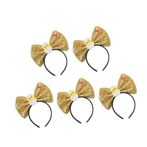 TingHaoO 5 x Pailletten-Stirnbänder, Haarband, Party-Kostüm-Zubehör für Damen, Mädchen, Kinder, Weihnachten, Geburtstag, Kopfbedeckung, Zubehör TingHaoO 5 x Pailletten-Stirnbänder, Haarband, Party-Kostüm-Zubehör für Damen, Mädchen, Kinder, Weihnachten, Geburtstag, Kopfbedeckung, Zubehör von TingHaoO