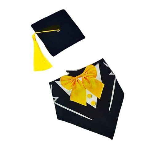 TingHaoO Elegantes schwarz-weißes Gänse-Kostüm, Bandana, Halsband, Fliege und Hut für Veranda-Dekorationen und besondere Anlässe TingHaoO Elegantes schwarz-weißes Gänse-Kostüm, Bandana, Halsband, Fliege und Hut für Veranda-Dekorationen und besondere Anlässe von TingHaoO