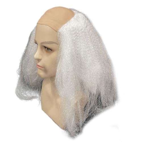 TingHaoO Haariger Hut Cosplay Glatze Kopfbedeckung Spaß Halloween Kostüm Zubehör Party Foto Requisiten Cosplay Perücken Streich Kostüm von TingHaoO