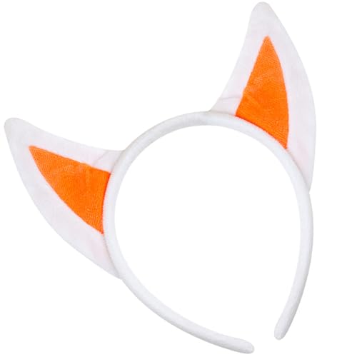 TingHaoO Katzen Ohren Stirnband Set Plüsch Schwanz Falsche Nase Rock Tiere Cosplay Set Füchse Kostüm Zubehör Set für Halloween TingHaoO Katzen Ohren Stirnband Set Plüsch Schwanz Falsche Nase Rock Tiere Cosplay Set Füchse Kostüm Zubehör Set für Halloween von TingHaoO