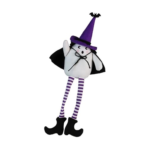 TingHaoO Saisonale Halloween-Puppen-Dekoration, schöner Hexenhut, langes Bein, Puppen für Halloween, Feier, Zuhause, Büro, Dekoration TingHaoO Saisonale Halloween-Puppen-Dekoration, schöner Hexenhut, langes Bein, Puppen für Halloween, Feier, Zuhause, Büro, Dekoration von TingHaoO