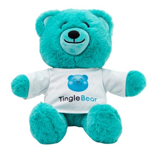 Tingle Bear Der Original ASMR Teddybär - Superweiches Stofftier & Entspannungshilfe für Kinder & Erwachsene - Teddybär mit Stereo-Sound von Tingle Bear
