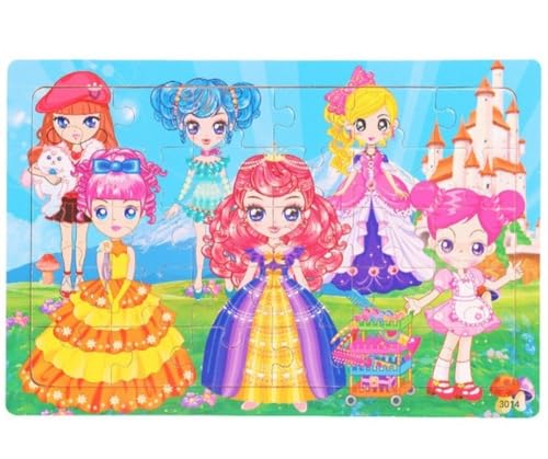 Kinder Baby Holz Prinzessinen Puzzle Cartoon Mädchen 30 Teile Puzzle Kinder Baby Holz Prinzessinen Puzzle Cartoon Mädchen 30 Teile Puzzle von Tinisu