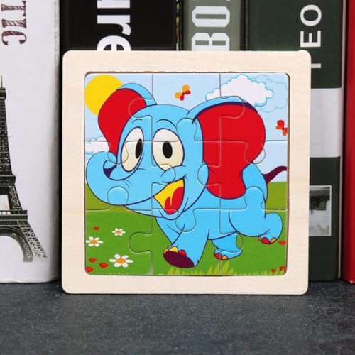 Kinder Baby Holz Puzzle Cartoon Elefant 9 Teile Puzzle Kinder Baby Holz Puzzle Cartoon Elefant 9 Teile Puzzle von Tinisu