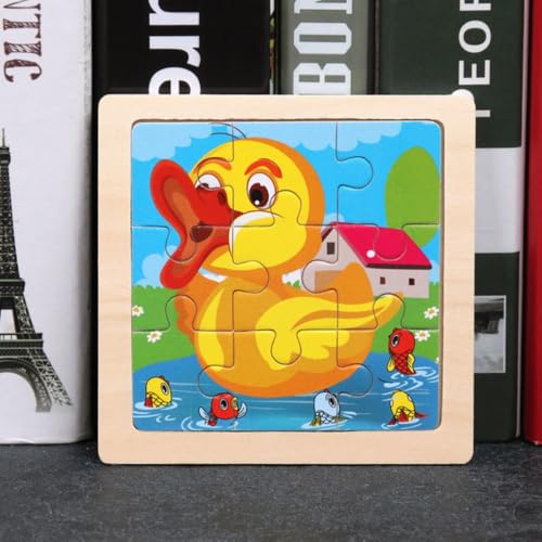 Kinder Baby Holz Puzzle Cartoon Ente 9 Teile Puzzle Kinder Baby Holz Puzzle Cartoon Ente 9 Teile Puzzle von Tinisu