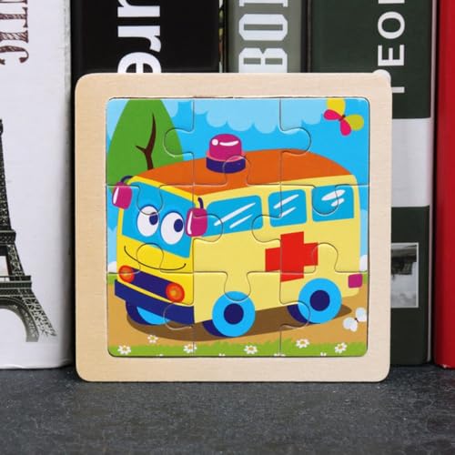 Kinder Baby Holz Puzzle Cartoon Krankenwagen 9 Teile Puzzle Kinder Baby Holz Puzzle Cartoon Krankenwagen 9 Teile Puzzle von Tinisu