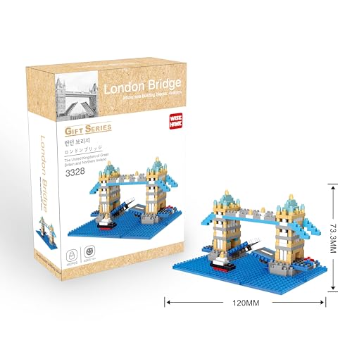 Tinisu London Bridge Wahrzeichen Modell LNO Micro-Bricks Bausteine von Tinisu