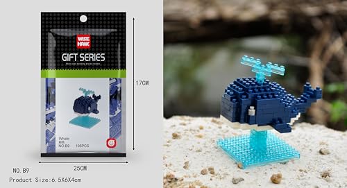Tinisu Wal Fisch Figur Bausteine Modell LNO Micro-Bricks von Tinisu