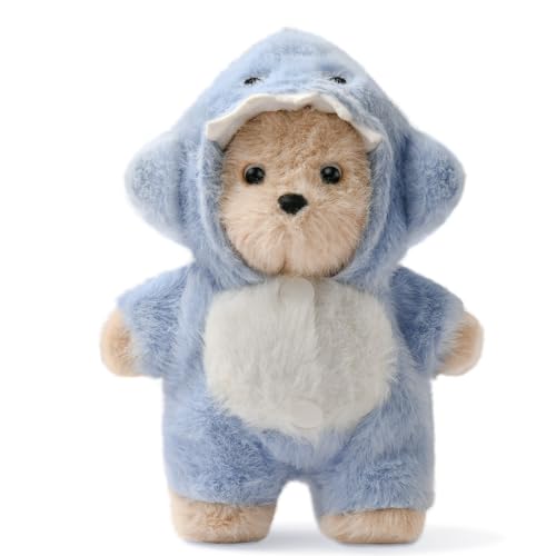 Schlüsselanhänger Plüsch Bär Kuscheltier 14 cm Einhorn, Dinosaurier, Hai, Pinguin Designs Anhänger Tasche Bag Charm Party Mitgebsel Plüschpuppen Spielzeug Geschenk für Kinder Mädchen Jungen (Hai) Schlüsselanhänger Plüsch Bär Kuscheltier 14 cm Einhorn, Dinosaurier, Hai, Pinguin Designs Anhänger Tasche Bag Charm Party Mitgebsel Plüschpuppen Spielzeug Geschenk für Kinder Mädchen Jungen (Hai) von TinkerPlay