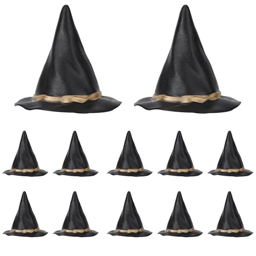 12stk Miniatur-Hexenhüte, Kunststoff Mini-Zaubererhut Halloween-Puppenhaus-Miniaturen für DIY-Bastelarbeiten Halloween-Party Kuchen-Dekoration Spukhaus-Deko 12stk Miniatur-Hexenhüte, Kunststoff Mini-Zaubererhut Halloween-Puppenhaus-Miniaturen für DIY-Bastelarbeiten Halloween-Party Kuchen-Dekoration Spukhaus-Deko von Tinoaly