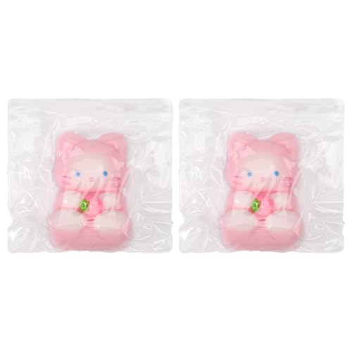 2 Stück Squishy-Katzen-Quetschspielzeug, TPR-Sensory-Spielzeug Stress Spielzeug Squishy Weiches Katzen-Quetschspielzeug in Tierform Handgefertigtes Spielzeug Weihnachts und Geburtstagsgeschenk (Pink) 2 Stück Squishy-Katzen-Quetschspielzeug, TPR-Sensory-Spielzeug Stress Spielzeug Squishy Weiches Katzen-Quetschspielzeug in Tierform Handgefertigtes Spielzeug Weihnachts und Geburtstagsgeschenk (Pink) von Tinoaly