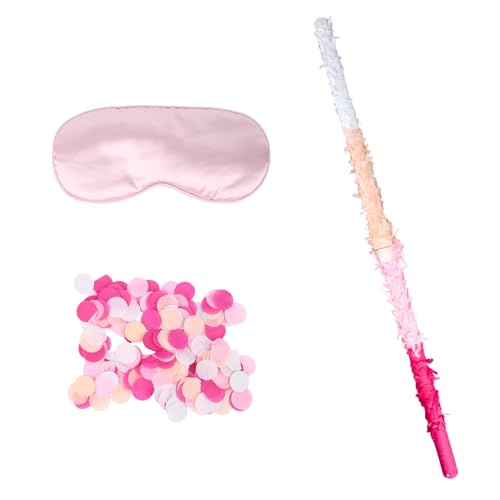 2 Stück piñata Stab, Rosa Piñata-Stick mit Augenbinde und Konfetti für Kinder Erwachsene Feiern und Veranstaltungen 2 Stück piñata Stab, Rosa Piñata-Stick mit Augenbinde und Konfetti für Kinder Erwachsene Feiern und Veranstaltungen von Tinoaly