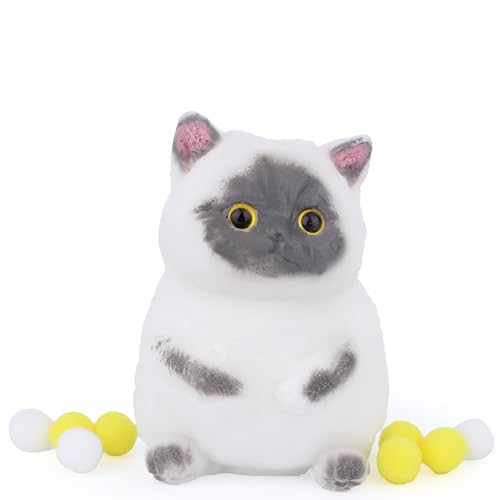 Süßes Quetschspielzeug für Katzen, Kleine Graue Weiche Katzen Stressbälle Tier Zappelspielzeug Lustiges Stressabbauendes Sensorisches Spielzeug für Kinder und Erwachsene Partygeschenke Süßes Quetschspielzeug für Katzen, Kleine Graue Weiche Katzen Stressbälle Tier Zappelspielzeug Lustiges Stressabbauendes Sensorisches Spielzeug für Kinder und Erwachsene Partygeschenke von Tinoaly