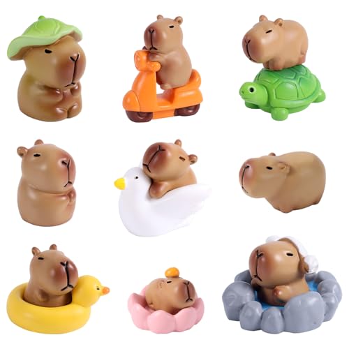 Tinoaly 13stk Mini-Capybara-Figuren aus Kunstharz, Sammler-Tierspielzeug für Armaturenbrett-Dekoration Feengarten-Miniaturen Schreibtisch-Dekoration Basteln Blindbox-Spielbelohnungsgeschenk Tinoaly 13stk Mini-Capybara-Figuren aus Kunstharz, Sammler-Tierspielzeug für Armaturenbrett-Dekoration Feengarten-Miniaturen Schreibtisch-Dekoration Basteln Blindbox-Spielbelohnungsgeschenk von Tinoaly