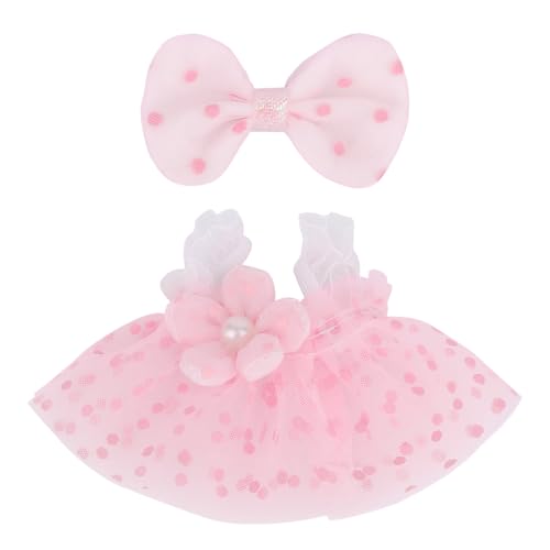 Tinoaly 17cm Puppenkleidung Set, Süßes Puppen Outfit Einschließlich Flauschigem Rosa Kleid und Schleife Modisches Anziehzubehör Tinoaly 17cm Puppenkleidung Set, Süßes Puppen Outfit Einschließlich Flauschigem Rosa Kleid und Schleife Modisches Anziehzubehör von Tinoaly
