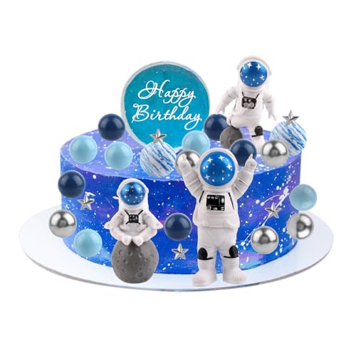 Tinoaly 25 Stück Weltraum Kuchenform Satz, Astronaut Stern Weltraum Kuchen Deko Planeten für Jungen Mädchen Geburtstagsfeier Babyparty Zubehör Tinoaly 25 Stück Weltraum Kuchenform Satz, Astronaut Stern Weltraum Kuchen Deko Planeten für Jungen Mädchen Geburtstagsfeier Babyparty Zubehör von Tinoaly