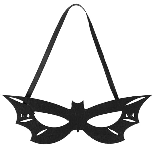 Tinoaly Batgirl-Kostümmaske, Halbgesichtsmaske Schwarze Fledermausaugenmaske Halloween Cosplay Party Maskerade Raves Verkleidungszubehör für Frauen und Männer Tinoaly Batgirl-Kostümmaske, Halbgesichtsmaske Schwarze Fledermausaugenmaske Halloween Cosplay Party Maskerade Raves Verkleidungszubehör für Frauen und Männer von Tinoaly