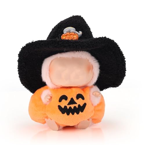 Tinoaly Für Puppen Geeignete Kleidung, Süßer Plüschtierhut und Kürbiskleidung Stilvolles Plüsch Outfit Zubehör für 17 cm Große Puppen Tinoaly Für Puppen Geeignete Kleidung, Süßer Plüschtierhut und Kürbiskleidung Stilvolles Plüsch Outfit Zubehör für 17 cm Große Puppen von Tinoaly