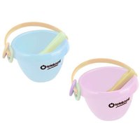 Spielstabil 7224 - Mini Eimer Babyfoot pastell, 8,5cm, 2-teilig, 1 Stück sortiert (Farbauswahl nicht möglich), Kunststoff, Sandspielzeug von Tinti GmbH & Co. KG