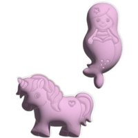 Spielstabil 7447 - Sandförmchen Fabelwesen, Einhorn oder Meerjungfrau, 1 Stück (Vorauswahl nicht möglich!) von Tinti GmbH & Co. KG