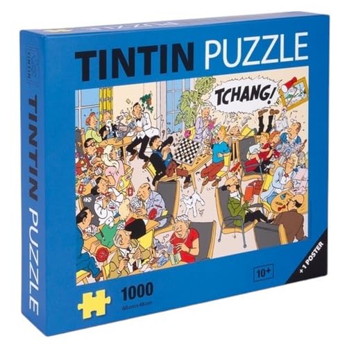 Puzzle 1000 Teile Tintin, Tchang Ttin in Tibet + Poster 68 x 48 cm (81568) von Tintinimaginatio