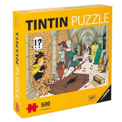 Puzzle 500 Teile Tintin, Der Schatz des Schlosses + Poster 47 x 33 cm (81565) von Tintinimaginatio
