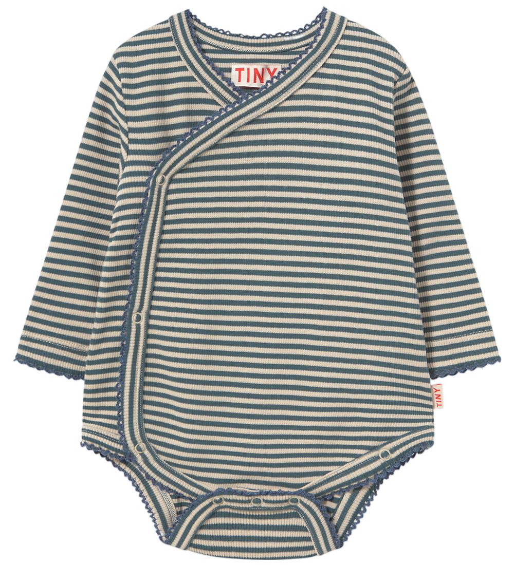 Tiny Cottons Wickelbody l/ä - Rib - Stürmisch Blue - Tiny Cottons - 12 mt - Body L/Ä Tiny Cottons Wickelbody l/ä - Rib - Stürmisch Blue - Tiny Cottons - 12 mt - Body L/Ä von Tiny Cottons