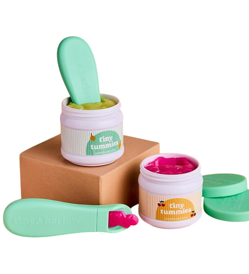 Tiny Harlow Puppenzubehör - Zitronen-Kirsch-Eiscreme m. Löffel - Tiny Harlow - One Size - Puppenzubehör von Tiny Harlow