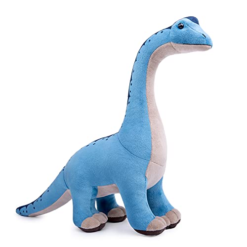 Tiny Heart Brachiosaurus Dinosaurier Stofftier Plüschtier realistisches Dinosaurier Plüsch schönes Tier niedliche und weiche Geschenke Dinosaurier für Kinder Jungen und Mädchen Spielzeug Blau 14” von Tiny Heart