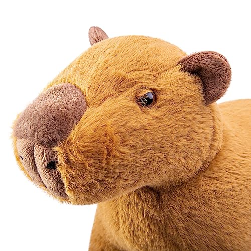 Tiny Heart Capybara Stofftier Plüschtier 45cm/18” realistisches Wasserschwein Plüschtier schönes Tier niedliche und weiche Geschenke Plüsch-Capybara für Kinder Jungen und Mädchen Spielzeug braun von Tiny Heart