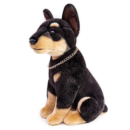 Tiny Heart Dobermann Pinscher Stofftier Plüschtier 18cm/7” realistisches Dobermann Plüsch schönes Tier niedliche und weiche Geschenke Hund für Kinder Jungen und Mädchen Spielzeug Schwarz Tiny Heart Dobermann Pinscher Stofftier Plüschtier 18cm/7” realistisches Dobermann Plüsch schönes Tier niedliche und weiche Geschenke Hund für Kinder Jungen und Mädchen Spielzeug Schwarz von Tiny Heart