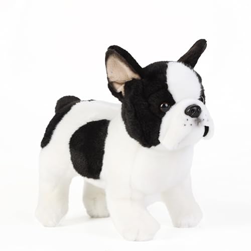 Tiny Heart Französische Bulldogge Stofftier Plüschtier 26cm/10” realistisches Bulldogge Plüsch schönes Tier niedliche und weiche Geschenke Hund für Kinder Jungen und Mädchen Spielzeug Weiß Tiny Heart Französische Bulldogge Stofftier Plüschtier 26cm/10” realistisches Bulldogge Plüsch schönes Tier niedliche und weiche Geschenke Hund für Kinder Jungen und Mädchen Spielzeug Weiß von Tiny Heart