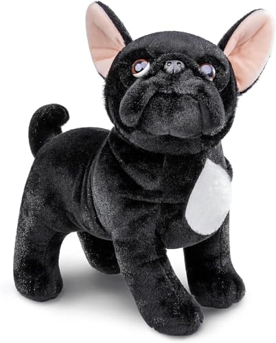 Tiny Heart Französische Bulldogge Stofftier Plüschtier 33cm/13” realistisches Bulldogge Plüsch schönes Tier niedliche und weiche Geschenke Hund für Kinder Jungen und Mädchen Spielzeug Schwarz Tiny Heart Französische Bulldogge Stofftier Plüschtier 33cm/13” realistisches Bulldogge Plüsch schönes Tier niedliche und weiche Geschenke Hund für Kinder Jungen und Mädchen Spielzeug Schwarz von Tiny Heart