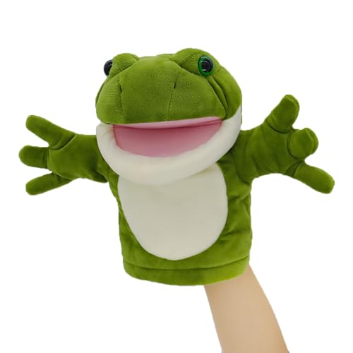 Tiny Heart Handpuppen Frosch Plüschtier Plüschspielzeug Kinder mit funktionierendem Mund Niedlich Weich Realistisch Gefüllte Plüschpuppe Geschichtenerzählen Fantasievoll Lehren Geburtstagsgeschenke Tiny Heart Handpuppen Frosch Plüschtier Plüschspielzeug Kinder mit funktionierendem Mund Niedlich Weich Realistisch Gefüllte Plüschpuppe Geschichtenerzählen Fantasievoll Lehren Geburtstagsgeschenke von Tiny Heart