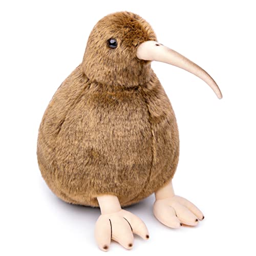 Tiny Heart Kiwi-Vogel Stofftier Plüschtier realistisches Kiwi-Vogel Plüsch schönes Tier niedliche und weiche Geschenke Plüsch-Kiwi-Vogel für Kinder Jungen und Mädchen Spielzeug braun 30cm/11” von Tiny Heart