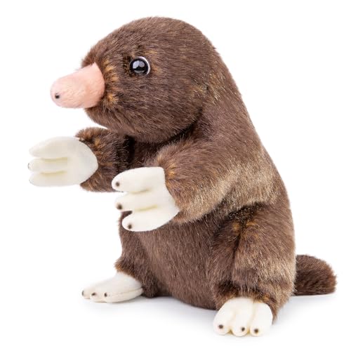 Tiny Heart Maulwurf Plüschtier - lebensechter 8-Zoll Ratten-Stofftier das perfekte niedliche Geburtstagsgeschenk für Kinder realistisches Tier-Spielzeug Modellpuppen, super weich und kuschelig von Tiny Heart