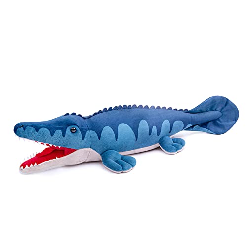 Tiny Heart Mosasaurus Dinosaurier Stofftier Plüschtier realistisches Dinosaurier Plüsch schönes Tier niedliche und weiche Geschenke Dinosaurier für Kinder Jungen und Mädchen Spielzeug Blau 18” Tiny Heart Mosasaurus Dinosaurier Stofftier Plüschtier realistisches Dinosaurier Plüsch schönes Tier niedliche und weiche Geschenke Dinosaurier für Kinder Jungen und Mädchen Spielzeug Blau 18” von Tiny Heart