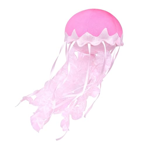 Tiny Heart Quallen-Plüschtier für Kinder, Rosa 15cm/6” Simulation eines süßen Qualle Plüschtiers,Marine Life Series, weiches Stofftierkissen geeignet für Schlafzimmer Wohnzimmerdekoration von Tiny Heart
