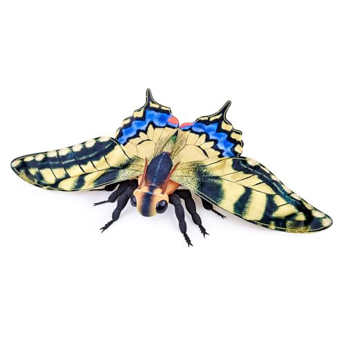Tiny Heart Schwalbenschwanz-Schmetterling Plüschtier,weiches Schmetterling Plüschtier,Simulationsserie weiches Schmetterling Plüschtier, Interaktive Spiele der Insekten Plüschtierserie,Gelb/10.6in von Tiny Heart
