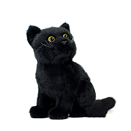 Tiny Heart Schwarz Katze Stofftier Plüschtier realistisches Schwarz Katze Plüsch schönes Tier niedliche und weiche Geschenke Katze für Kinder Jungen und Mädchen Spielzeug 12” A2 Tiny Heart Schwarz Katze Stofftier Plüschtier realistisches Schwarz Katze Plüsch schönes Tier niedliche und weiche Geschenke Katze für Kinder Jungen und Mädchen Spielzeug 12” A2 von Tiny Heart
