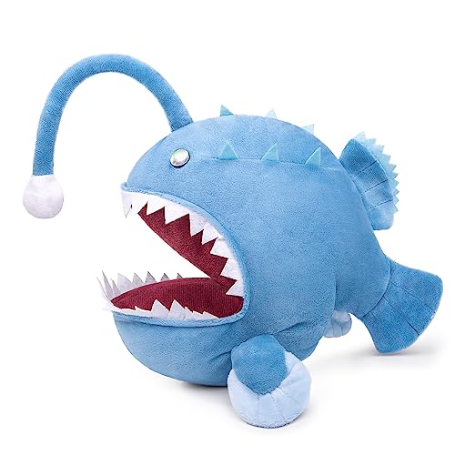 Tiny Heart Seeteufel Plüsch Stofftier 36cm/14” realistisches Anglerfisch-Plüsch schönes Tier niedliche und weiche Geschenke Plüsch-Seeteufel für Kinder Jungen und Mädchen Seeteufel Spielzeug Blau Tiny Heart Seeteufel Plüsch Stofftier 36cm/14” realistisches Anglerfisch-Plüsch schönes Tier niedliche und weiche Geschenke Plüsch-Seeteufel für Kinder Jungen und Mädchen Seeteufel Spielzeug Blau von Tiny Heart
