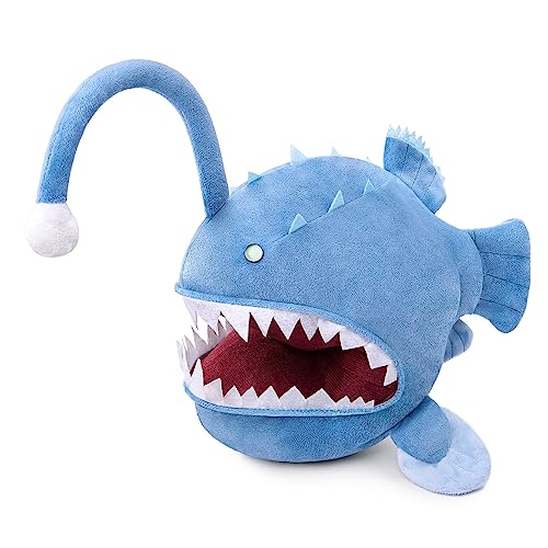 Tiny Heart Seeteufel Plüsch Stofftier 36cm/14” realistisches Anglerfisch-Plüsch schönes Tier niedliche und weiche Geschenke Plüsch für Kinder Jungen und Mädchen Im Dunkeln leuchtendes Spielzeug Blau Tiny Heart Seeteufel Plüsch Stofftier 36cm/14” realistisches Anglerfisch-Plüsch schönes Tier niedliche und weiche Geschenke Plüsch für Kinder Jungen und Mädchen Im Dunkeln leuchtendes Spielzeug Blau von Tiny Heart