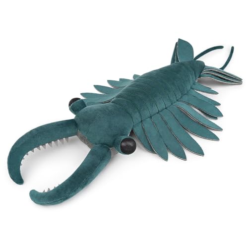 Tiny Heart Simulation von Grün Anomalocaris Plüschtieren, Anomalocaris Garnelentierspielzeug der Cambrian Ancient Plush Series,geeignet für Heimdekoration, Tier-Ankleideparty 21in/53 cm von Tiny Heart