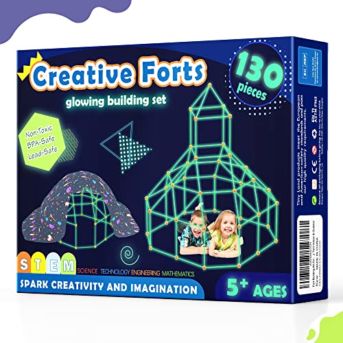 Tiny Land DIY Höhle Kinder Konstruktionsspielzeug - Im Dunkeln Leuchtendes, Outdoor Spielzeug für 5+ ahre alt Junge & Mädchen - 130PCS Kreatives Bauset Für Kinder Höhle Bauen Indoor Tiny Land DIY Höhle Kinder Konstruktionsspielzeug - Im Dunkeln Leuchtendes, Outdoor Spielzeug für 5+ ahre alt Junge & Mädchen - 130PCS Kreatives Bauset Für Kinder Höhle Bauen Indoor von Tiny Land