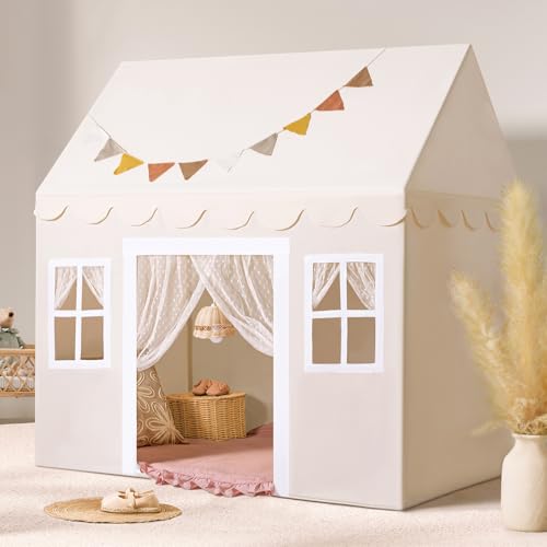 Tiny Land Kinderzelt für Drinnen mit Matte und Lichtern, Kinder Spielhaus Indoor | Spielzelt Prinzessin, Kinder Spielzelt, Kinderzimmer Dekor- Lesezelt &Spielzimmer, für Kleinkinder 3-13 Jahre Tiny Land Kinderzelt für Drinnen mit Matte und Lichtern, Kinder Spielhaus Indoor | Spielzelt Prinzessin, Kinder Spielzelt, Kinderzimmer Dekor- Lesezelt &Spielzimmer, für Kleinkinder 3-13 Jahre von Tiny Land