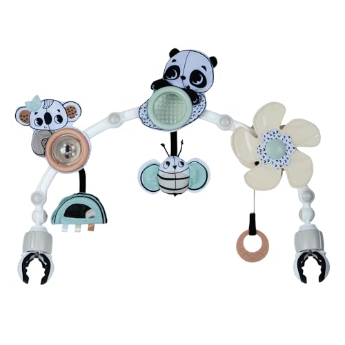 Tiny Love Sonnenspaziergang-Spielbogen, Verstellbarer Aktivitätsbogen für Babys, vom Baby aktivierter Ventilator, leicht zu ziehender Spiegel, Rasselball mit Knistertextur, Black & White Décor Tiny Love Sonnenspaziergang-Spielbogen, Verstellbarer Aktivitätsbogen für Babys, vom Baby aktivierter Ventilator, leicht zu ziehender Spiegel, Rasselball mit Knistertextur, Black & White Décor von Tiny Love